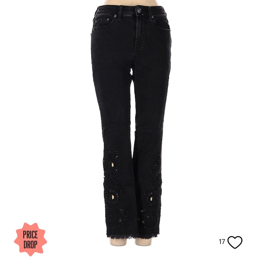 Free People Embroidery jeans